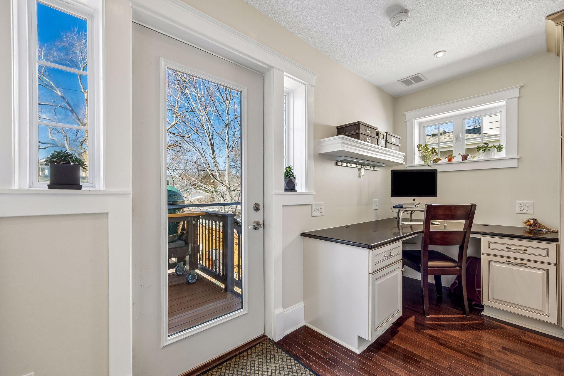 Access to the back deck