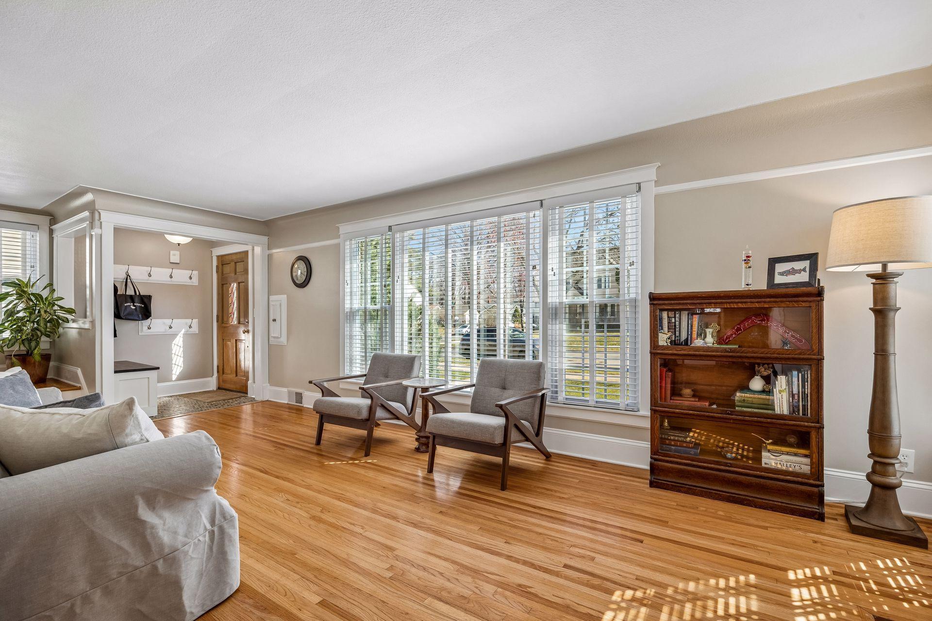 Beautiful hardwood floors, coved ceiling and loads of natural light