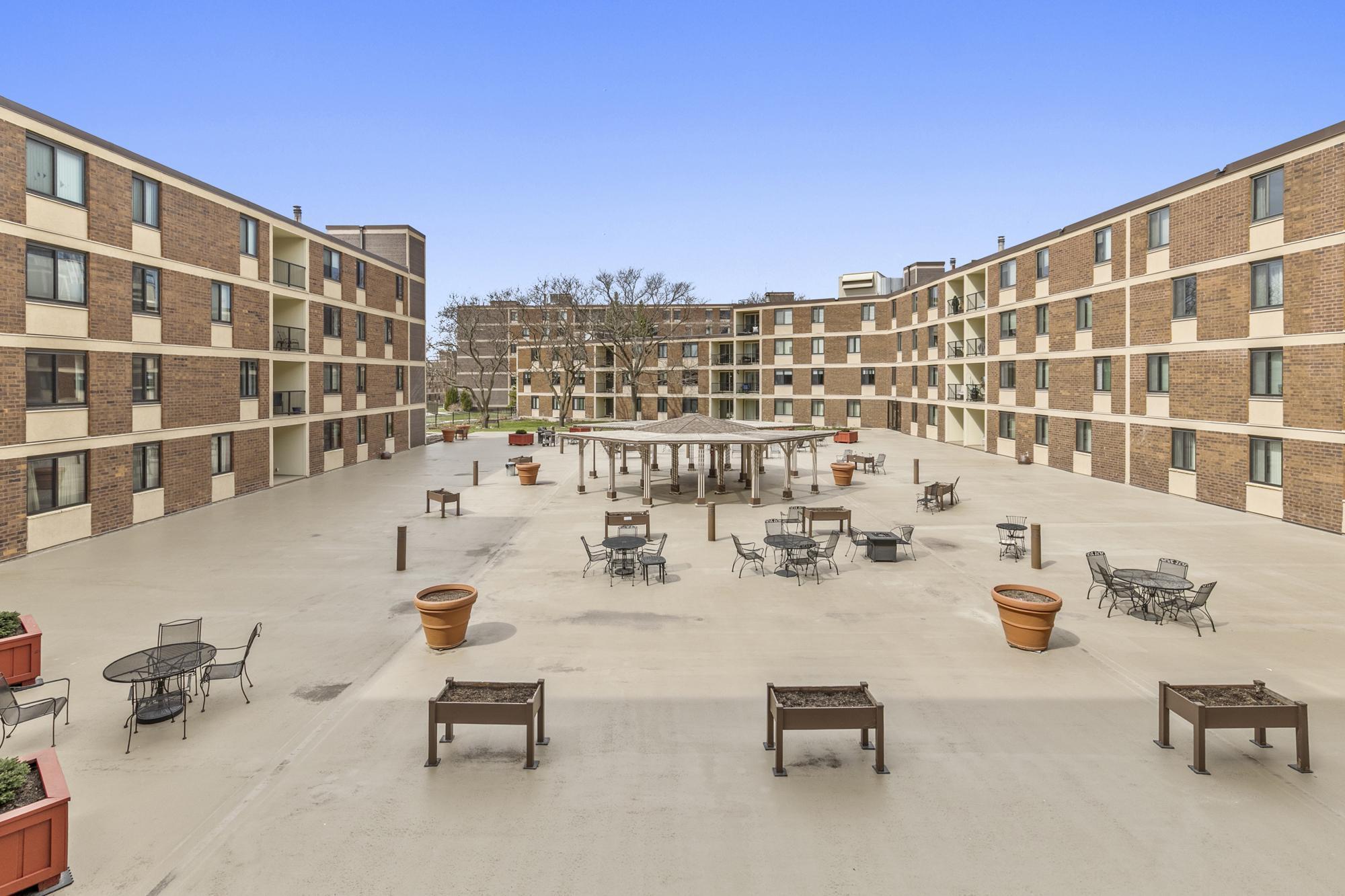 Overlook the garden picnic area from your own balconies