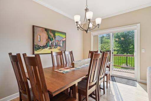 Space for a large dining table for Holidays!