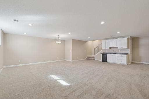 Spacious lower level