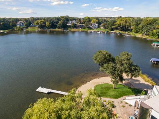 9235 Lake Riley Boulevard aerial view of lakeshore