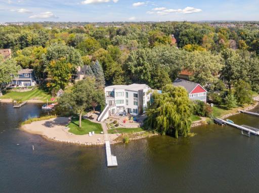 9235 Lake Riley Boulevard Aerial view of peninsula