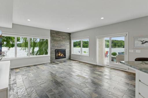 Lower-level and outdoor entertaining space