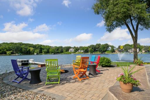 Patio and firepit area perfect for entertaining
