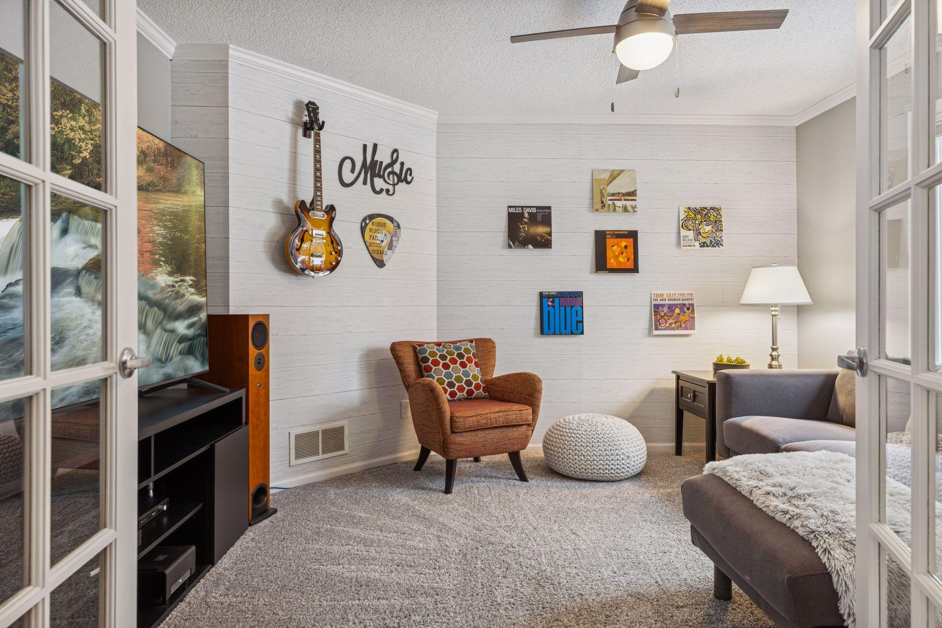 Flex Room Perfect for an Office, Sitting Area or Potential 3rd Bedroom