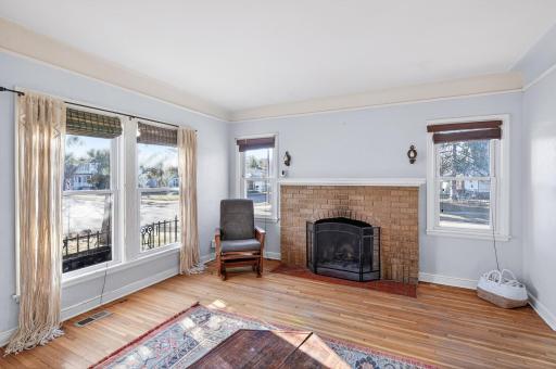 Fun fact: the seller had the wood burning fireplace repaired and inspected, so it is safe for use!