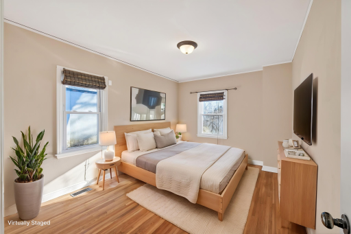 Main level bedroom #1 (virtually staged)