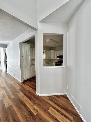 View from entry towards the open kitchen
