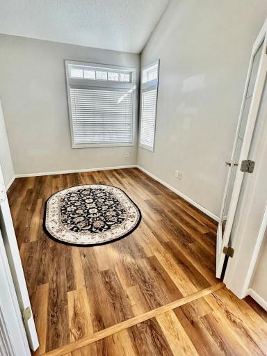 Looking into office, note the French doors