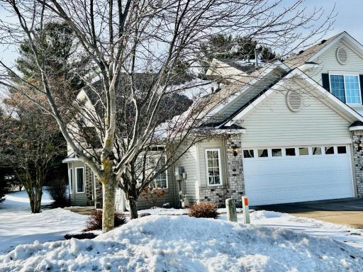 Close up front view of home