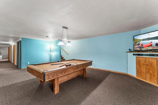 Plenty of room for a pool table or additional seating!