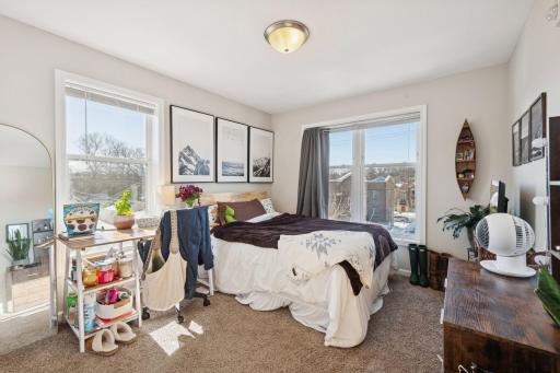 Unit 4 upper Bedroom 1. There are four bedrooms total!