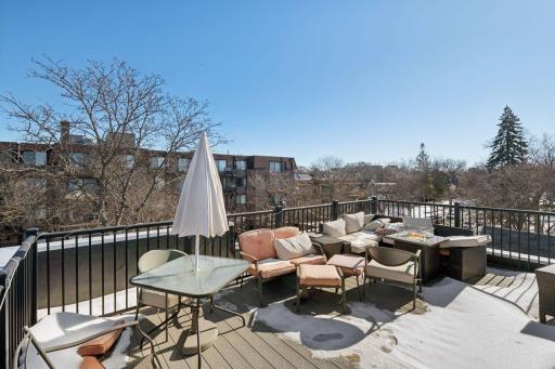 Unit 2 private rooftop patio. Great views!