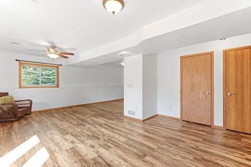 Another angle of lower level with easy 4th bedroom possibility