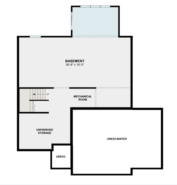 Victoria Layout - Unfinished Basement