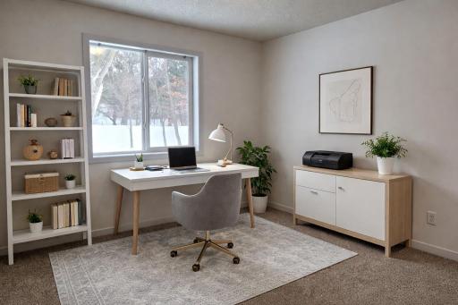 Third Bedroom As Office Virtual Staging Sample