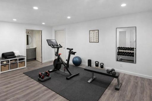 Virtual Home Gym - Its perfect for this space!