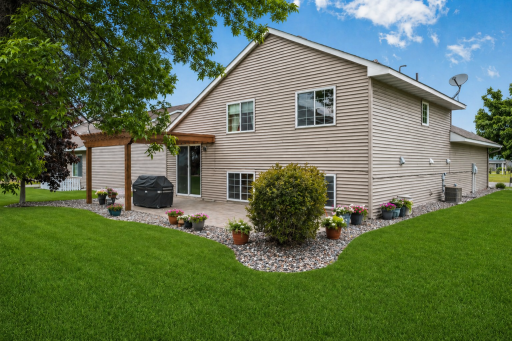 Exterior Photo of beautiful, landscaped patio.