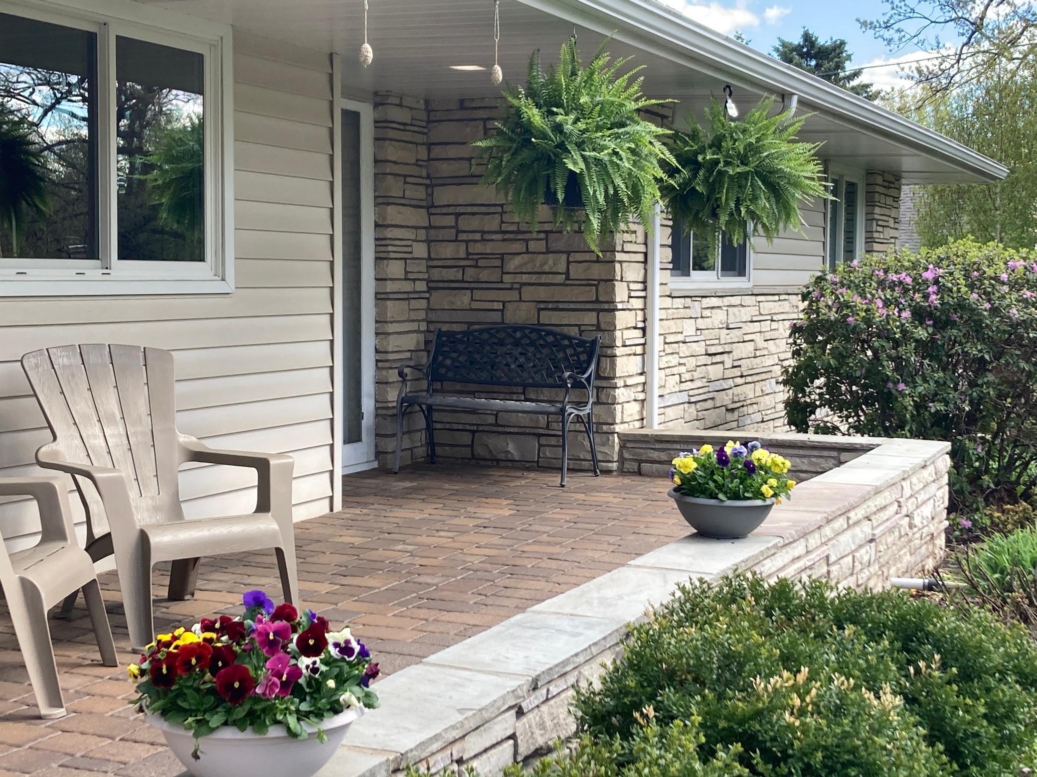 Inviting front porch