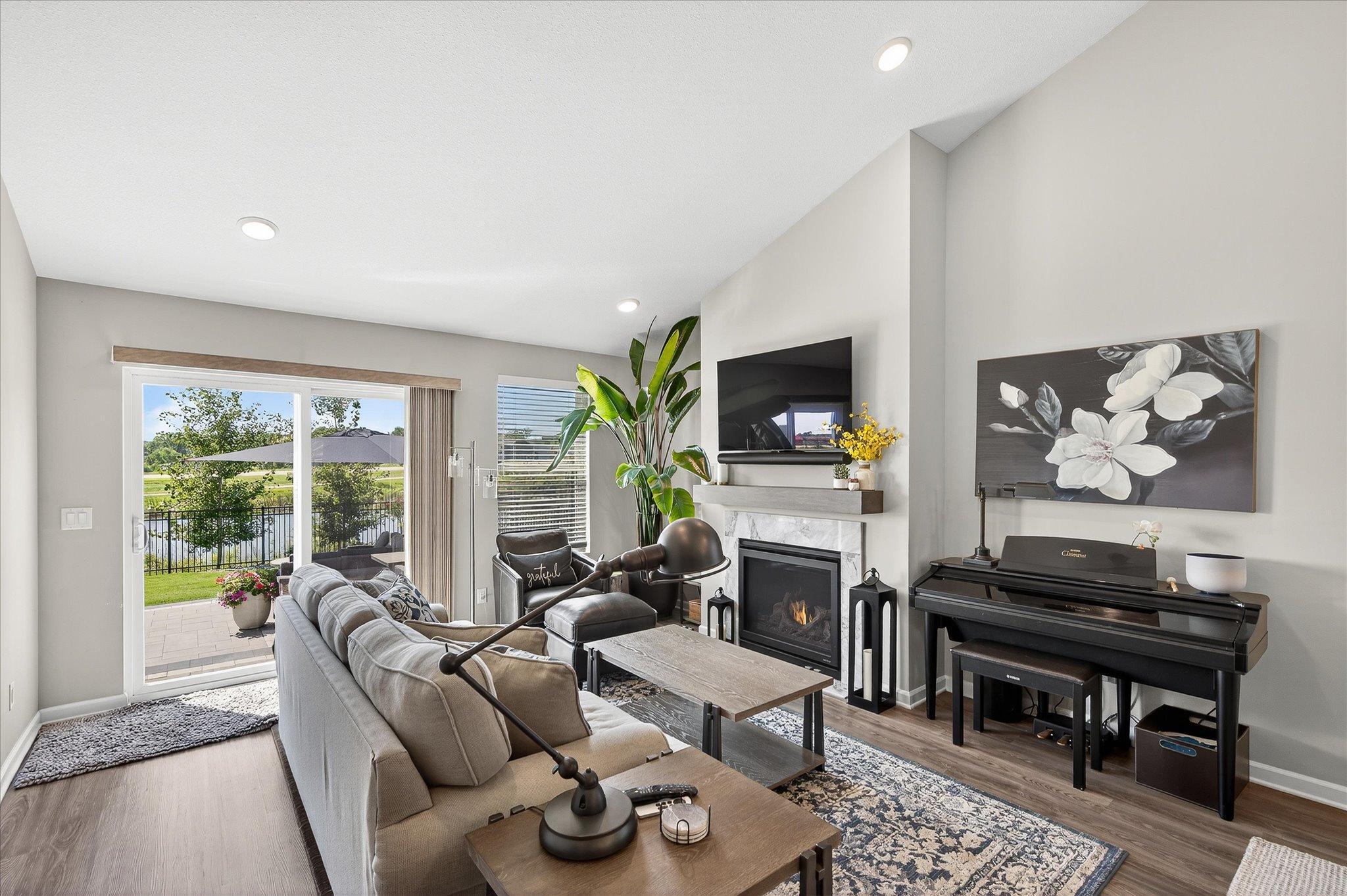 Beautiful family area that brings in a lot of natural light