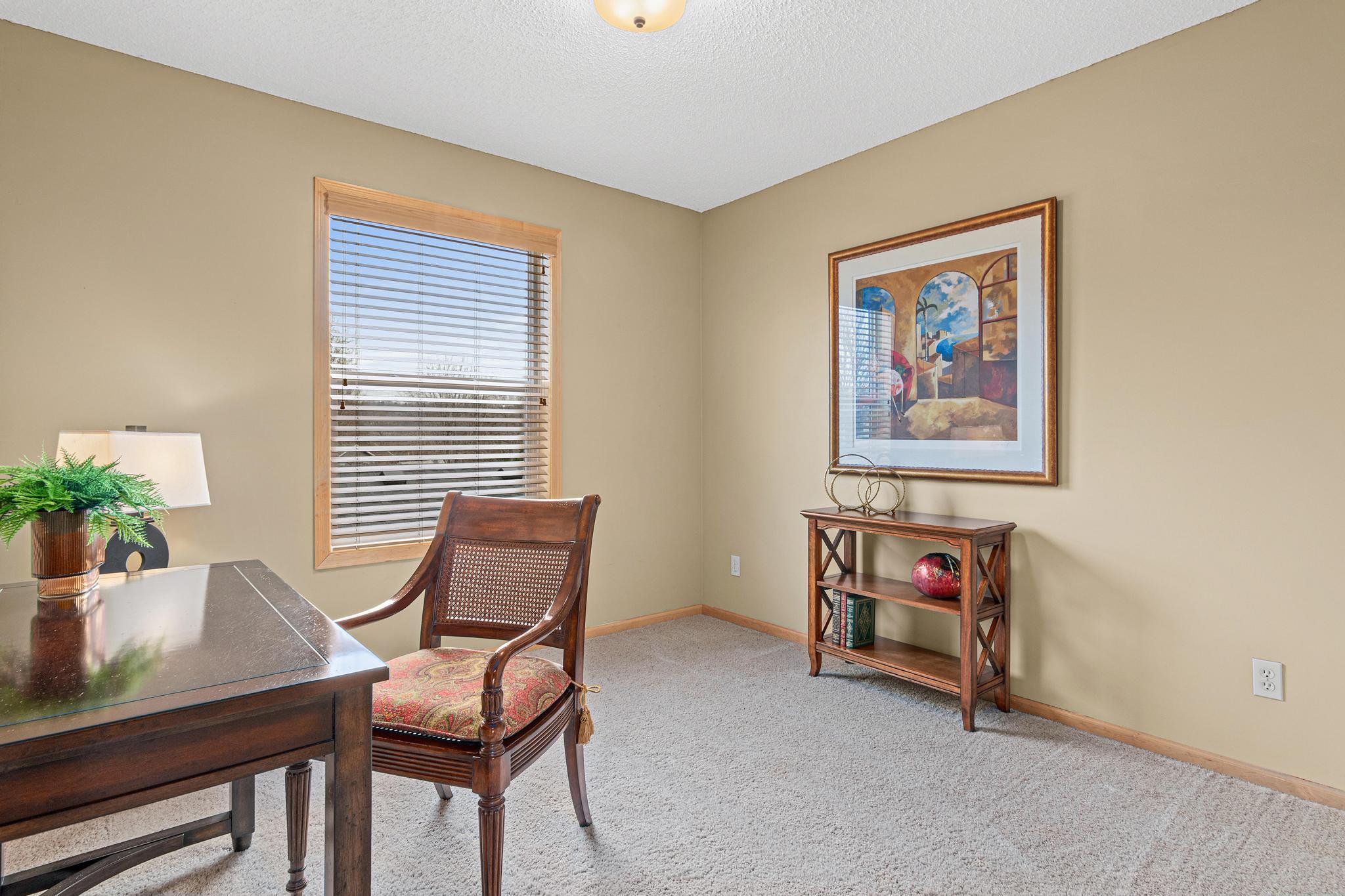 Bedroom 3 of 3 made the perfect office for the current owner, but is certainly sufficiently sized to serve as a nice bedroom. This room has a walk-in closet too!