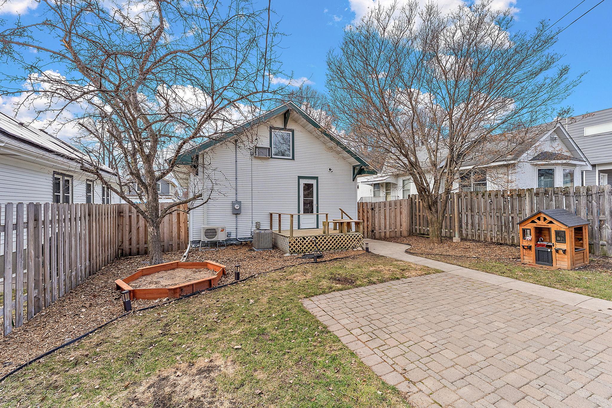 Tree cover provides cool summer shade.
