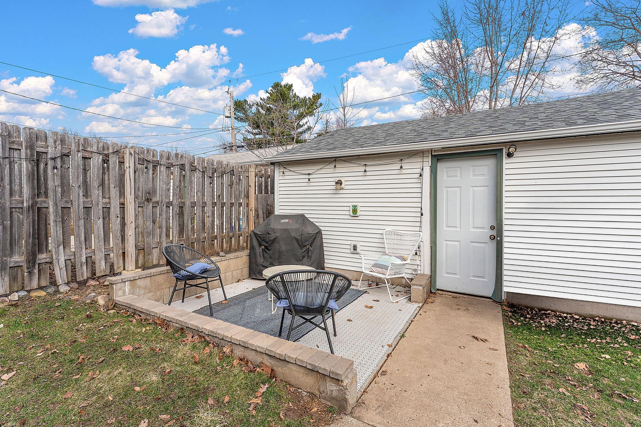 Grill out with friends on a warm summer evening in one of two patio areas.
