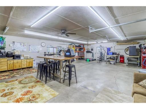 Heated Shop inside quonset shed
