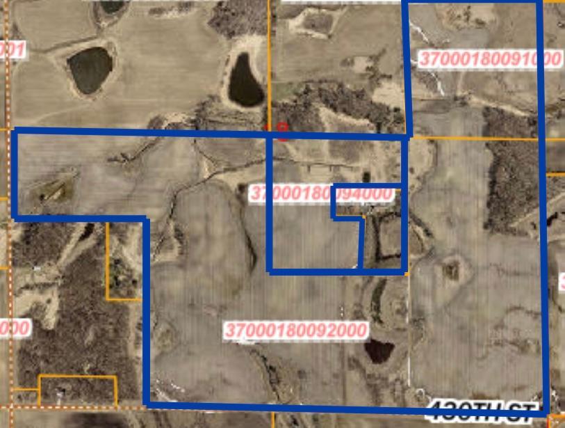 Land overview-lot lines approximate