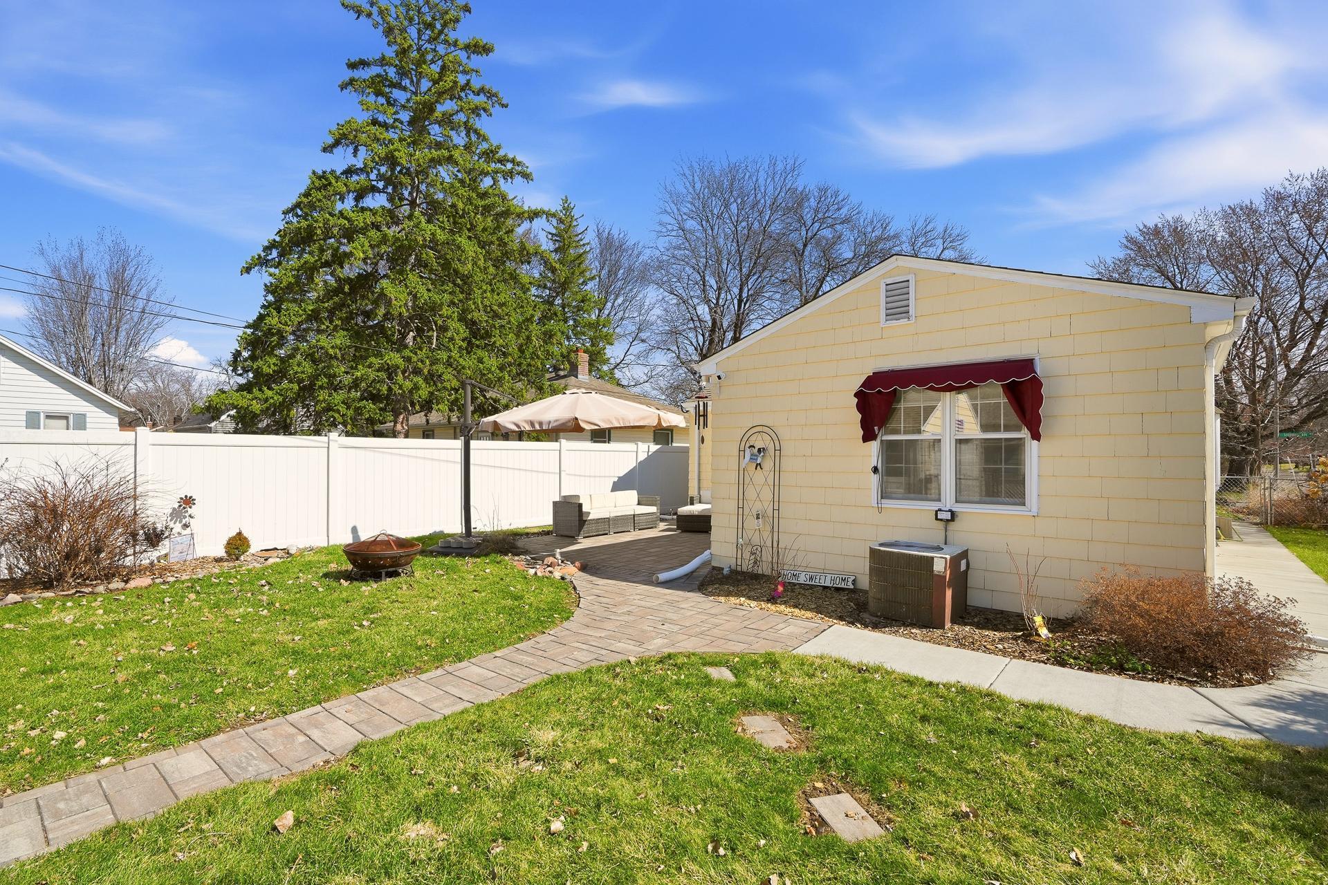 Window awnings add charm to the home.