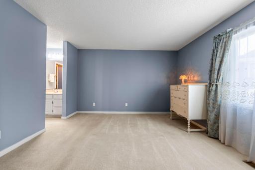 The spacious primary bedroom unstaged.