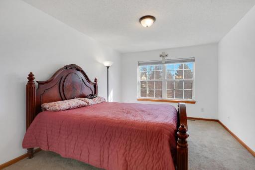 Large primary bedroom that is east face for morning sunlight.