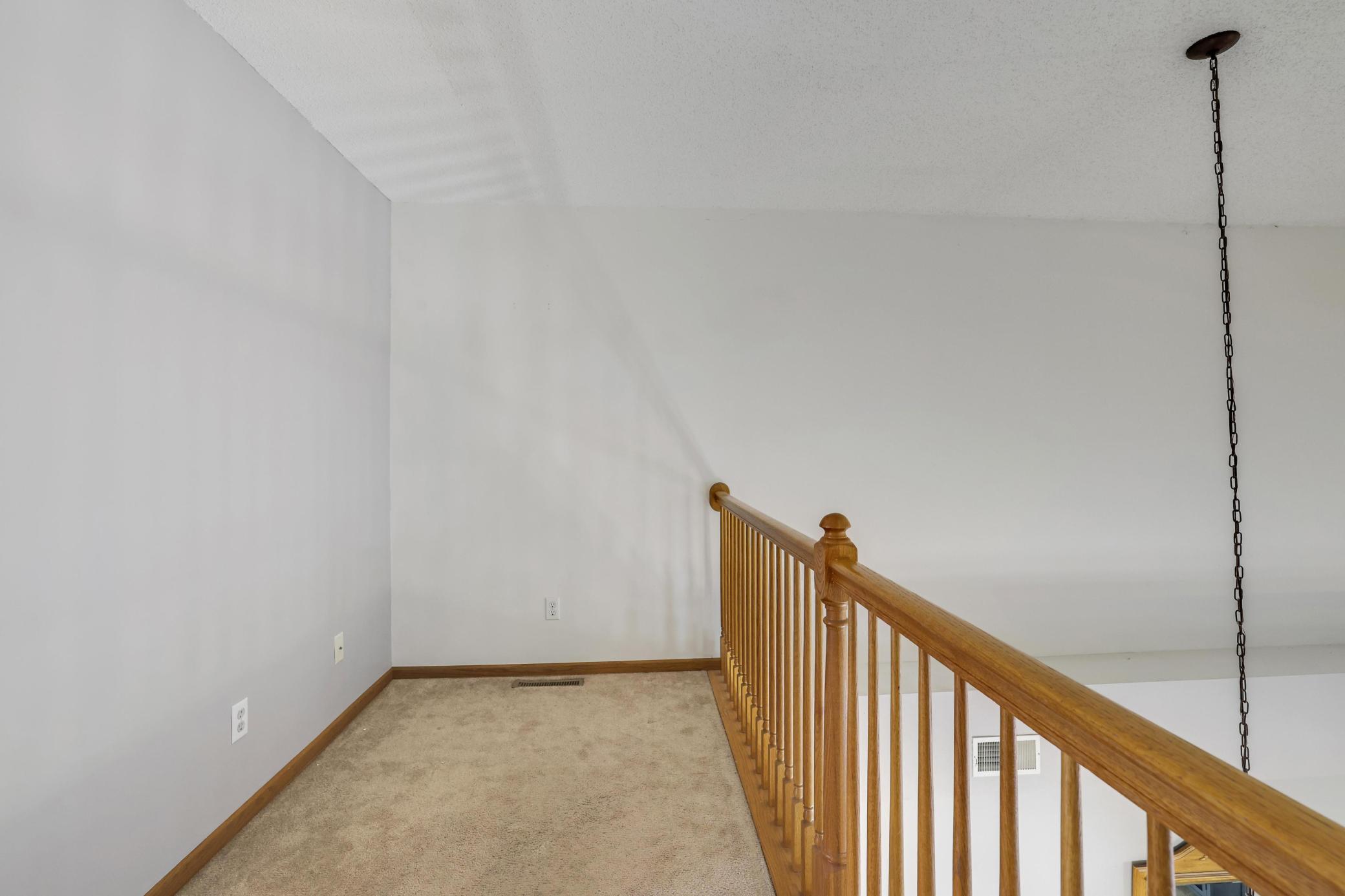 Loft area for desk or sitting area.