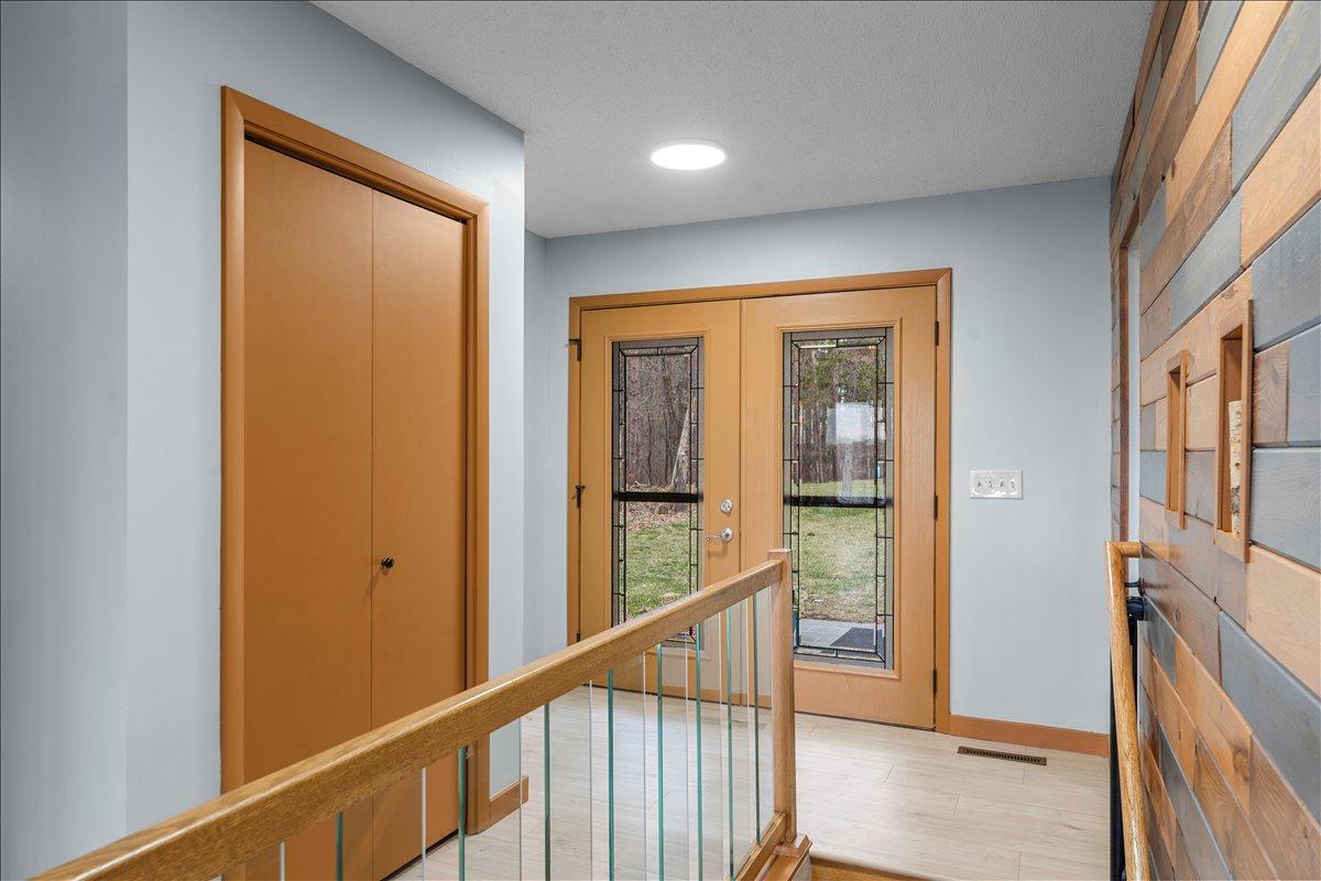 Tons of natural lighting in foyer