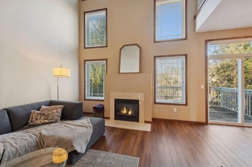 Gas Fireplace makes this space cozy and warm