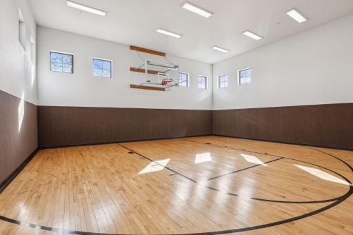 Indoor basketball court available to all residents