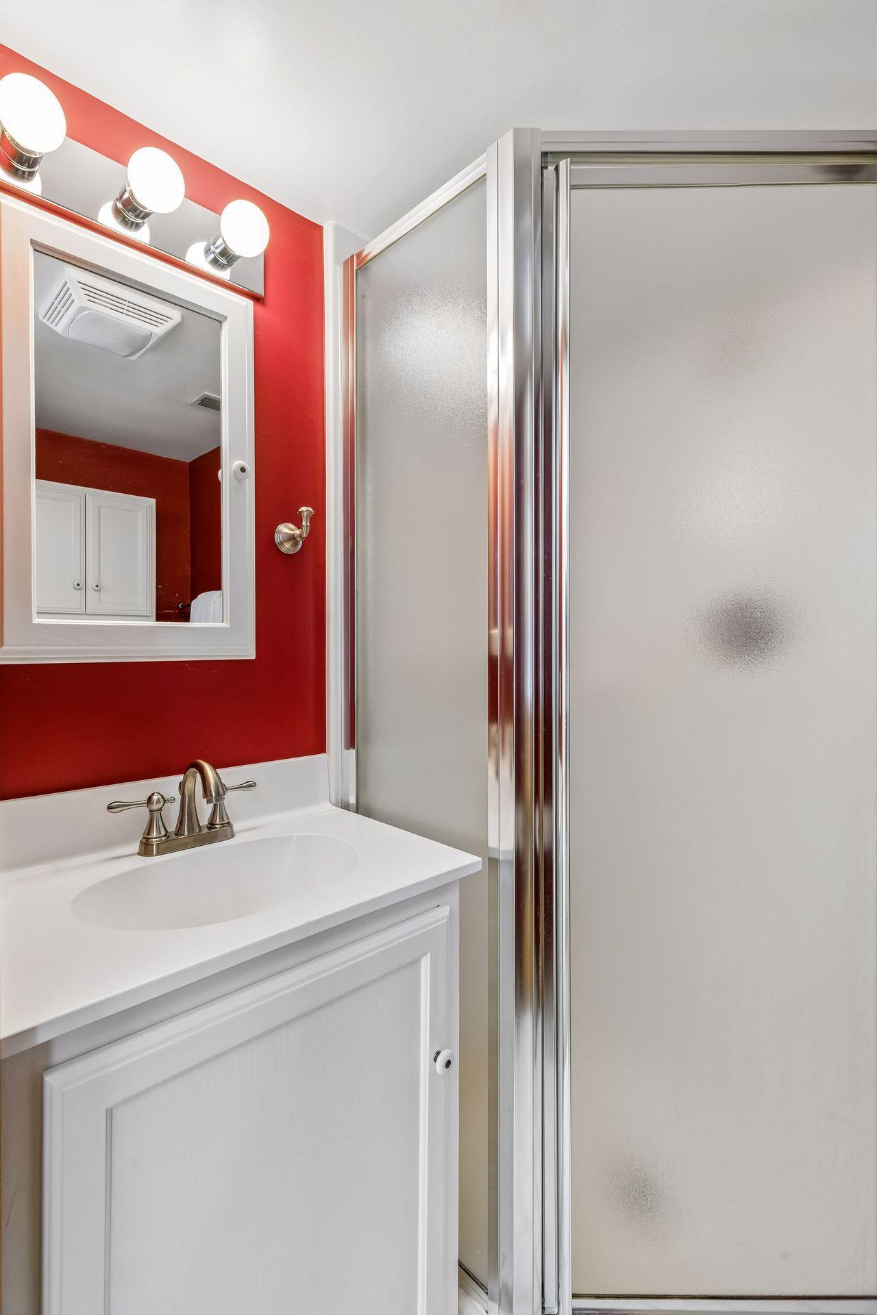 The lower level includes 3/4 bath