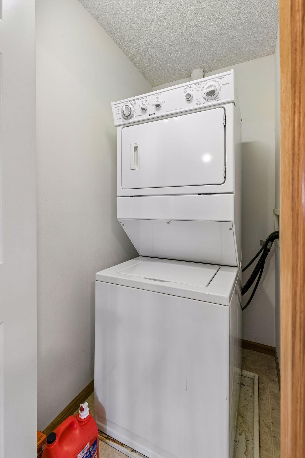Laundry is conveniently located on the upper level.