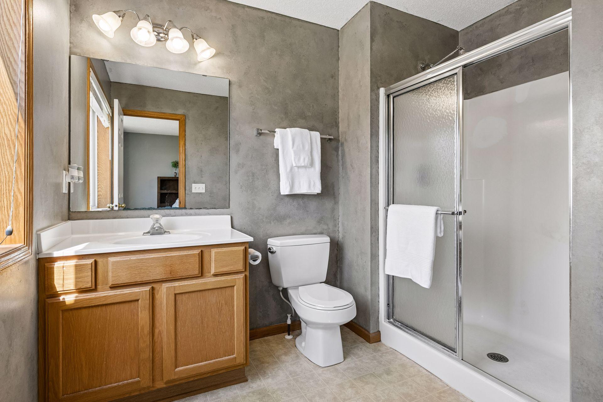 Enjoy your private 3/4 bath!