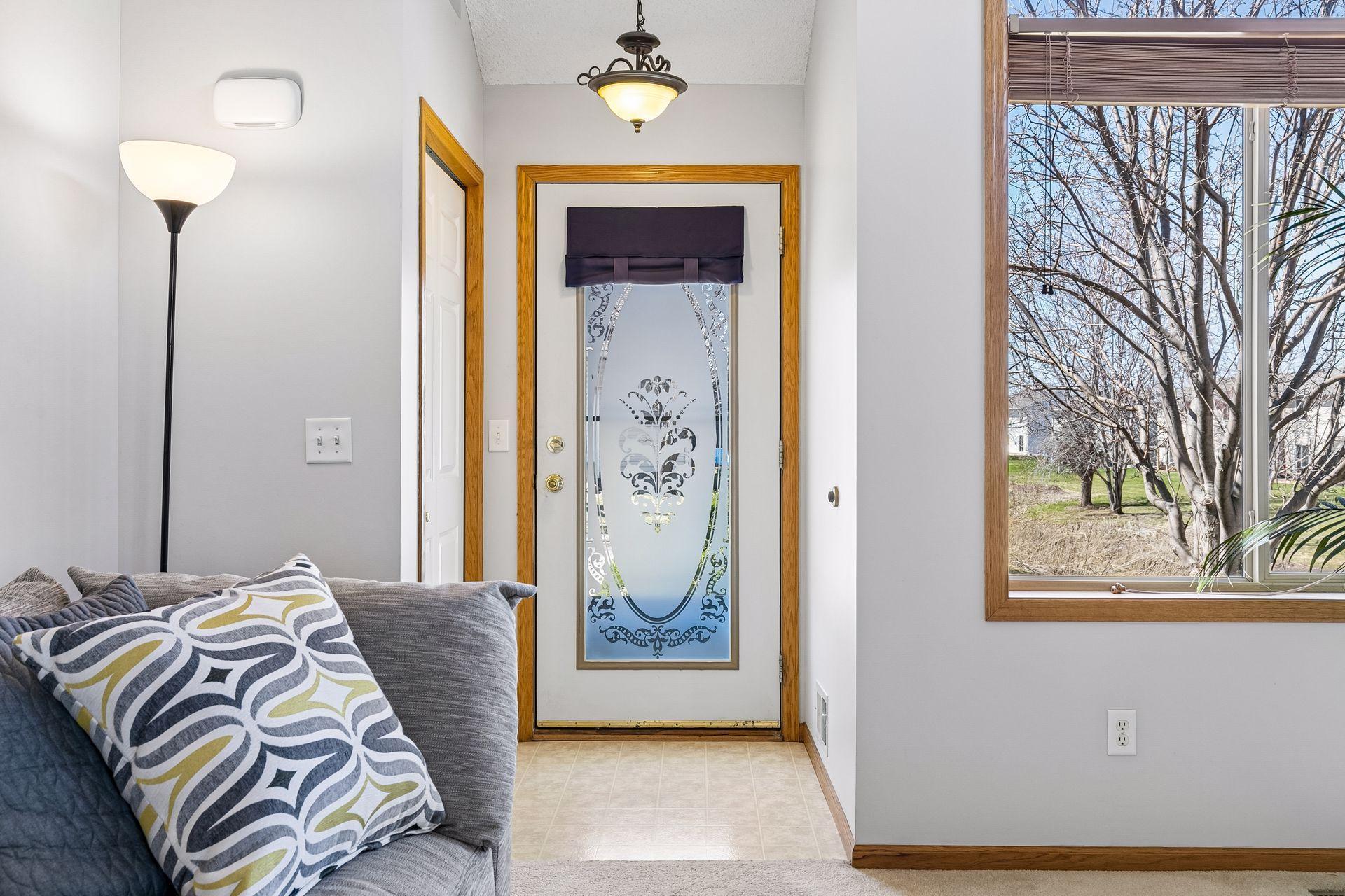 Front entrance with closet.