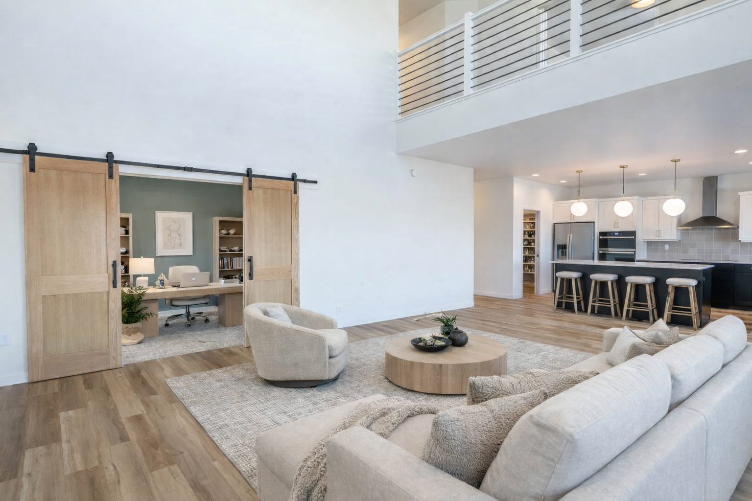 Virtually Staged (Great Room & Flex Room/Office)