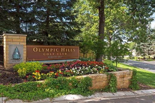 Located across from the 3rd hole at Olympic Hills Golf Course!