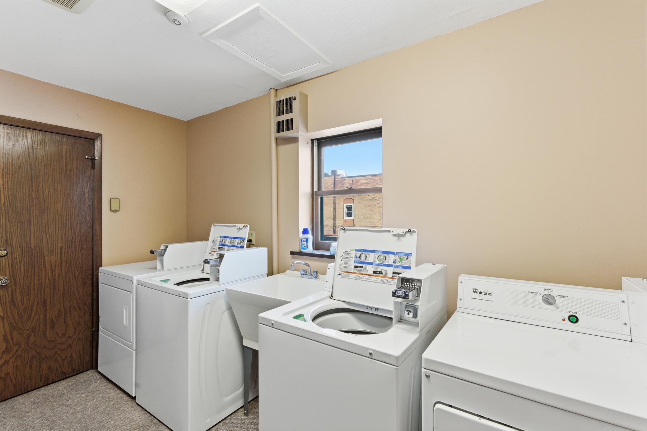 Shared apartment laundry