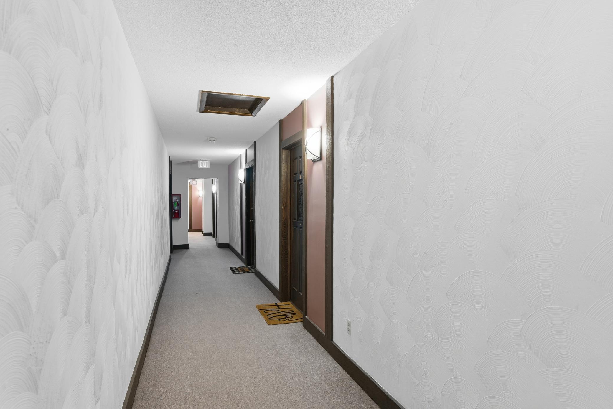 Upstairs apartment hallway