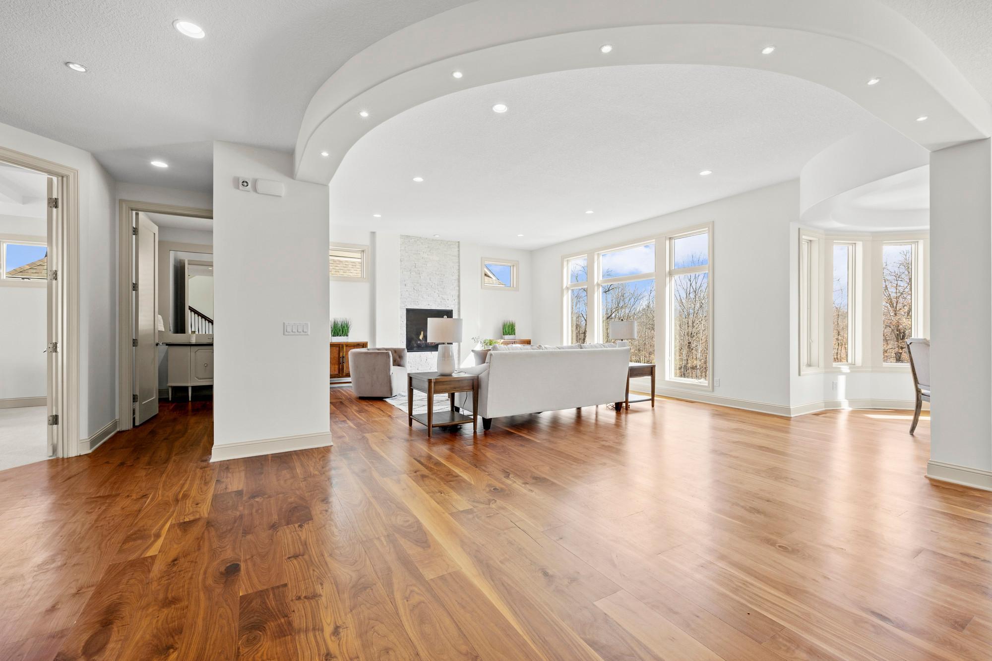Walnut hardwood floors