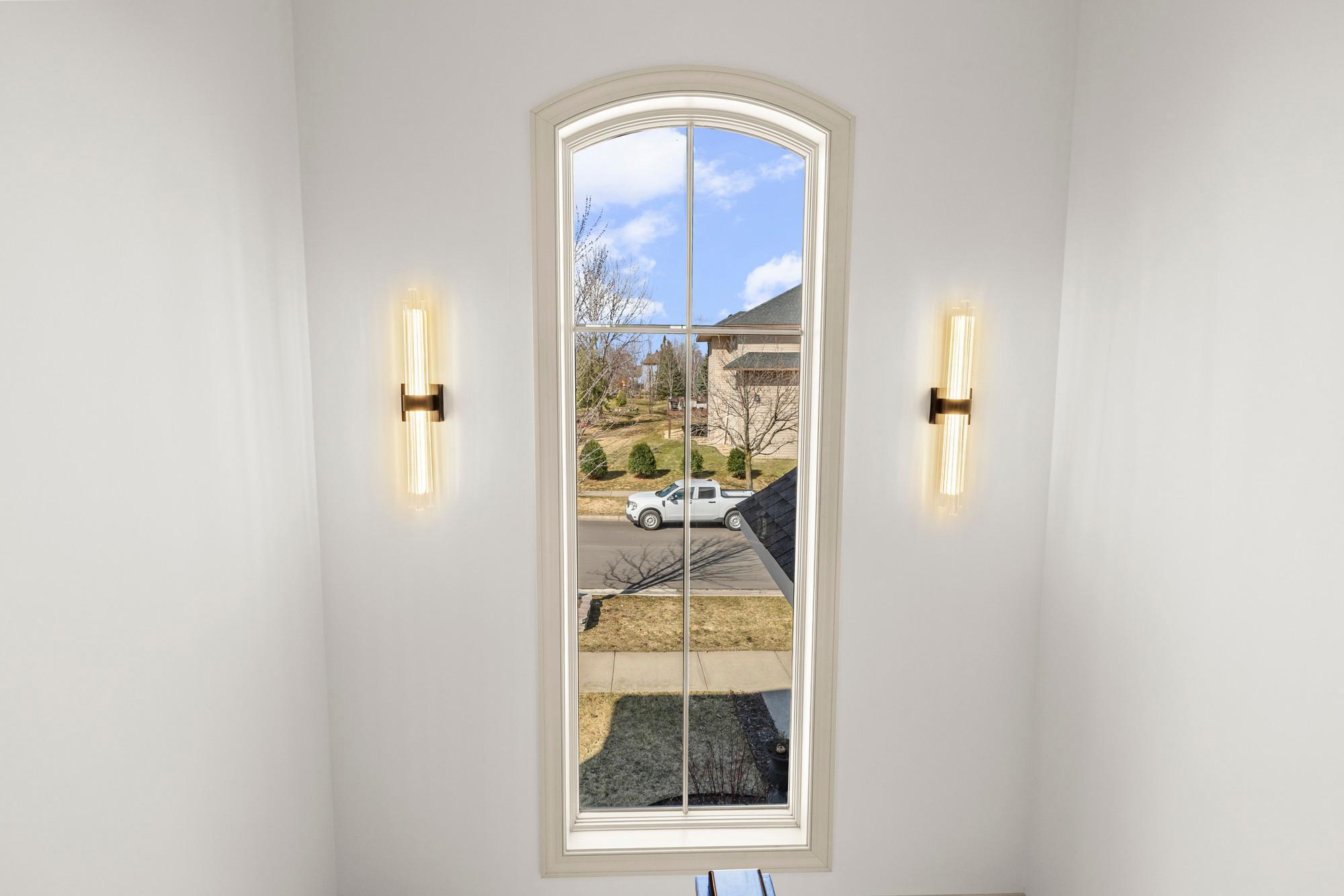 Upper-level staircase