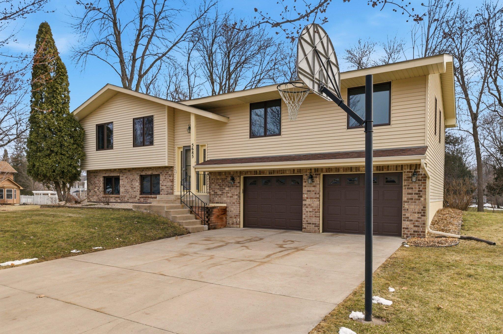Great driveway for a game of hoops!