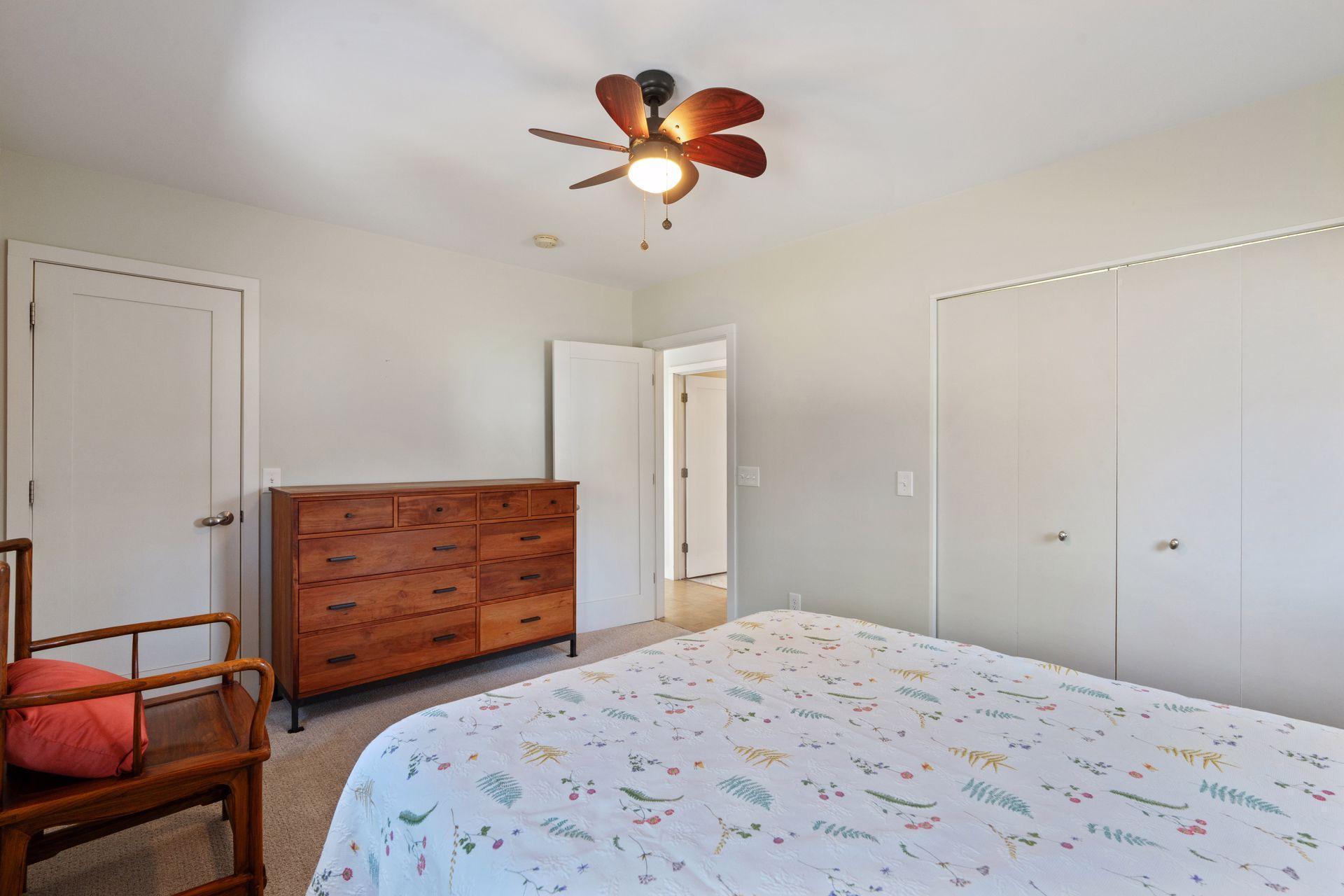 Bedroom offers dual closet.