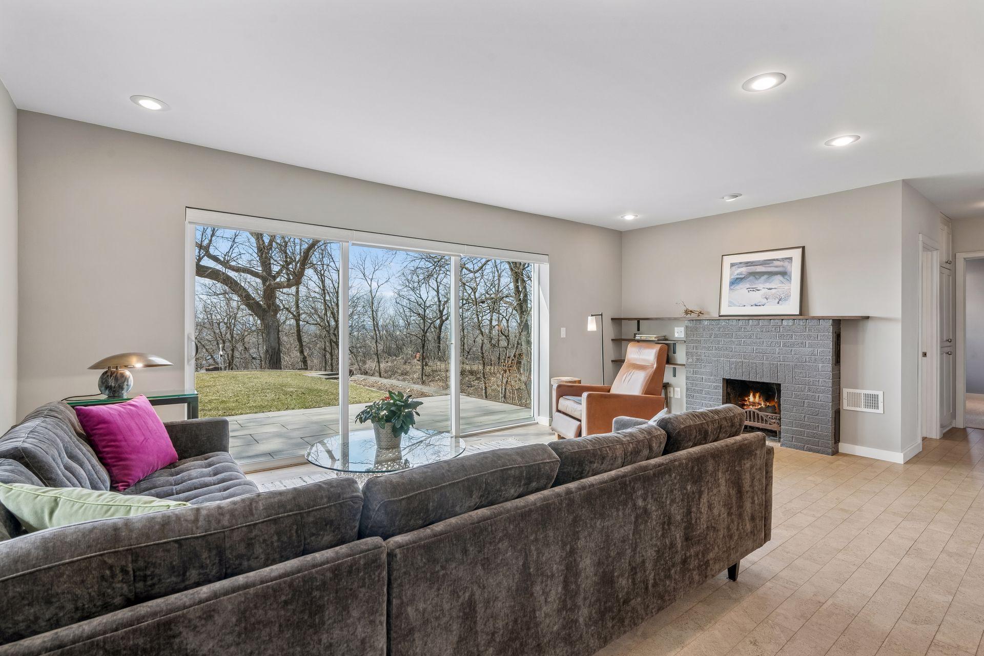 Take in the scenic views year round and enjoy sitting by the fireplace.